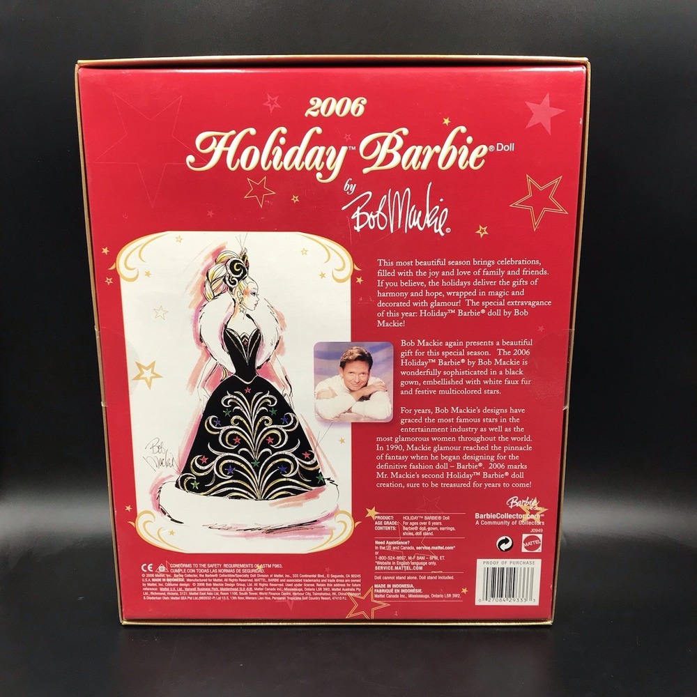 Barbie Holiday Doll by Bob Mackie 2006 New in Box - Picture 5 of 5